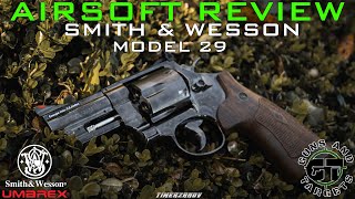 Airsoft Review 104 Umarex Smith amp Wesson Model 29 3quot Revolver Co2 GUNS AND TARGETS FR [upl. by Mayor]