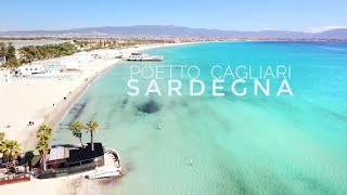 La spiaggia più famosa di Cagliari POETTO Sardegna  4k [upl. by Eskill640]