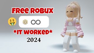 HOW TO GET FREE ROBUX IN 2024 100 Working [upl. by Didi]