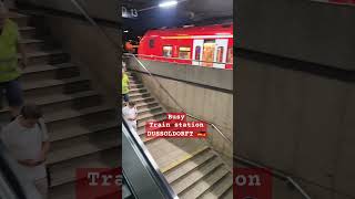 Central Train Station Düsseldorf 🇩🇪 asmr travel trainrositaegner1628 [upl. by Ahsenod]