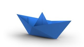 How To Make A Simple Origami Boat That Floats HD [upl. by Aneloaup]