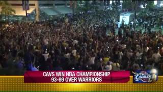 Cleveland reacts to the Cavs winning the NBA Championships [upl. by Tigirb]