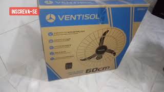 Ventilador Ventisol 60 cm UNBOXING  Vale a Pena comprar o Ventilador de Parede Ventisol [upl. by Daniyal]