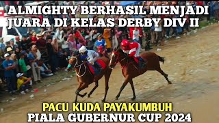 KELAS DERBY DIV II DENGAN JARAK TEMPUH 1400 M  RACE 13 [upl. by Akenahs301]