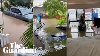 Homes under water residents evacuated as far north Queensland faces flooding [upl. by Frager805]