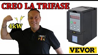 0902 COME CREARE LA TRIFASE IN CASA VEVOR VFD 4KW [upl. by Ainniz]