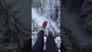 Epic Winter Zipline in Whistler BC [upl. by Elhsa85]