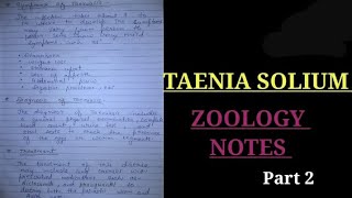 Taenia solium notes taeniasis vbu bbmku zoologynotes medicalzoologynotes [upl. by Notlef]