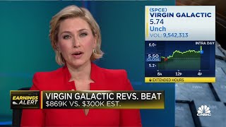 Virgin Galactic beats on revenue on track to launch commercial service later this year [upl. by Arammat]