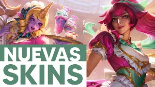 NUEVAS SKINS MONADAS DE CAFETERÍA  LEAGUE OF LEGENDS [upl. by Ophelie731]