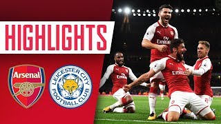 LAST MINUTE WINNER  Arsenal 43 Leicester City  Goals and Highlights [upl. by Baird]