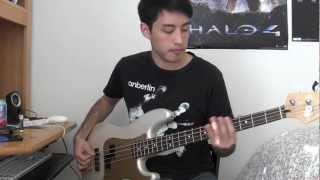 All Time Low  Somewhere In Neverland Bass Cover With Tab [upl. by Sinnaiy]