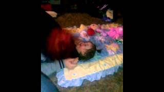 Mommy tickle tummy time feat Audrey n mommy [upl. by Anisamot]