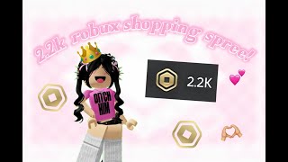 22k robux shopping spree 🛍️ 🛒 [upl. by Llevron]