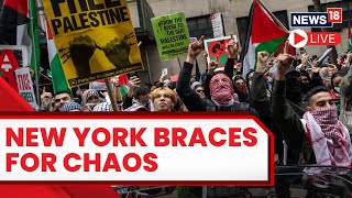 New York LIVE  New York Braces For Protests On IsraelPalestine Conflict LIVE  Israel News  N18L [upl. by Ohcirej]