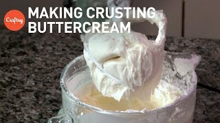 How to make crusting buttercream  Cake Decorating Tutorial with Corrie Rasmussen [upl. by Greff]