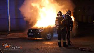 Les secours à Nouvel An  secteur de Mulhouse [upl. by Hotze]