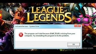 How To Fix League of Legends D3dx939dll Error [upl. by Jacenta29]