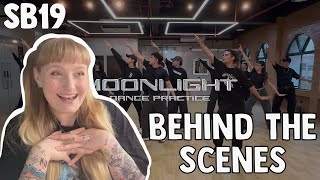 SB19 moonlight dance practice and behind the scenes reaction [upl. by Madai]