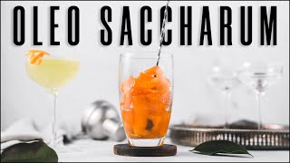 How to make Oleo Saccharum and the Oily Smoke cocktail recipe TOTR original [upl. by Oruhtra]