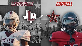 DISTRICT RIVALS GO HEADTOHEAD Lewisville vs Coppell  Texas High School txhsfb [upl. by Needan]