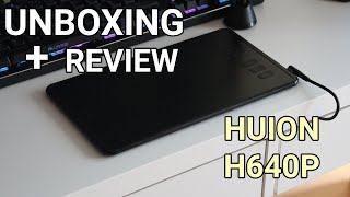 UNBOXING  REVIEW  HUION INSPIROY H640P  La MEJOR tableta gráfica calidadprecio Español [upl. by Nosde978]