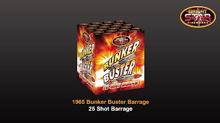 Bright Star Fireworks  1965 Bunker Buster 25 Shot Barrage [upl. by Kyriako]