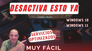 Cómo DESACTIVAR servicios innecesarios en Windows😱MUY FÁCIL🥳 [upl. by Beaulieu212]