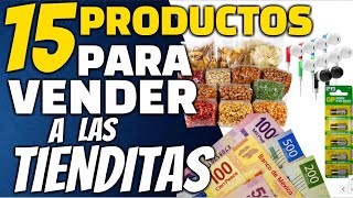 15 PRODUCTOS PARA VENDERLE A LAS TIENDITAS [upl. by Ailito]