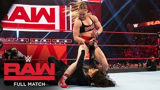 FULL MATCH  Ronda Rousey amp Sasha Banks vs Nia Jax amp Tamina Raw Jan 14 2019 [upl. by Astor]