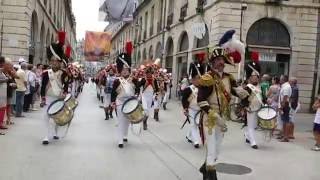 Garde Impériale de Dijon  fêtes de la vigne aout 2016 [upl. by Woodcock]