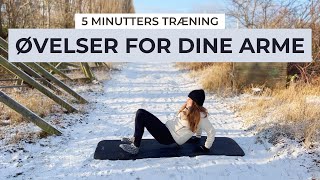 ØVELSER FOR DINE ARME  5 MINUTTERS TRÆNING [upl. by Ettedranreb316]