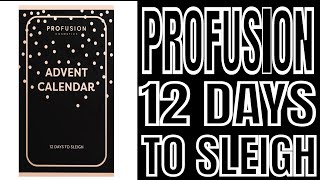 PROFUSION  12 DAYS ADVENT CALENDAR  MAKE UP CALENDAR  UNBOXING WEEK 2021 [upl. by Dachy528]