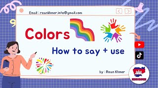 How to Say Colors and Use in Sentences in Khmer language  Rean Khmer  Cambodian Language [upl. by Lilly]