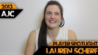 U18 AJC  Player Spotlight  Lauren Scherf VIC Metro [upl. by Uhsoj]