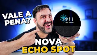 ECHO SPOT a Nova Alexa da AMAZON  Eu Testei Vale a Pena [upl. by Tucker562]