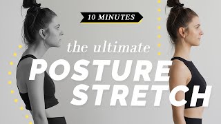 Fix your posture and reduce backpain  10 Minute Daily Stretch Routine [upl. by Azal488]