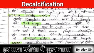 decalcification in histopathology  decalcification in histopathology notes decalcification of bone [upl. by Doloritas]