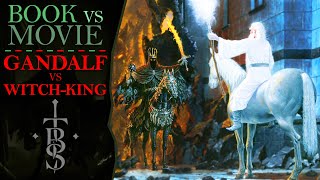 GANDALF vs The WITCHKING  Book vs Movie Differences  Middle Earth Lore [upl. by Mode605]