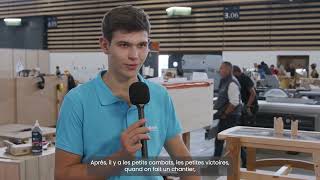 WorldSkills 2023  Gabin Denier  Candidat menuiserie  CAPEB [upl. by Otsuj856]