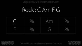 Rock C Am F G  120 bpm  Backing Track [upl. by Benedetto]