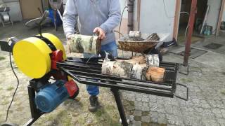 Super Łuparka kinetyczna mechaniczna z silnikiem elektrycznym WOODCUTTER ATOM [upl. by Ynohtnakram932]