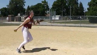 Maggie McGurk 14U Pitcher Streator IL [upl. by Leorsiy957]