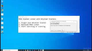 Connect your Whistler TRX1  TRX2 with RRUK Scanner Linker [upl. by Wynny]