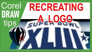 Vectorizing a low res logo in CorelDraw [upl. by Gessner]