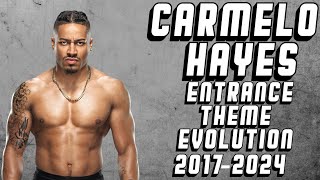 Carmelo Hayes Entrance Theme Evolution 2017  2024 [upl. by Breech]