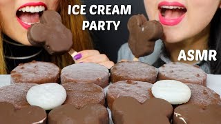 ASMR CHOCOLATE ICE CREAM PARTY 초콜릿 아이스크림 리얼사운드 먹방 アイスクリーム 冰淇淋 Kem cây  KimampLiz ASMR [upl. by Nevsa]