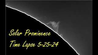 Solar Prominence Time Lapse Video [upl. by Spearman]