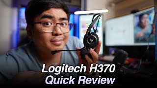 Logitech H370 Quick Review [upl. by Ylellan]