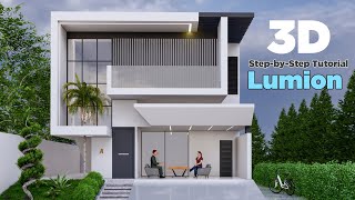 Realistic Render  Exterior Rendering Tutorial in Lumion Pro 125 [upl. by Bekki]